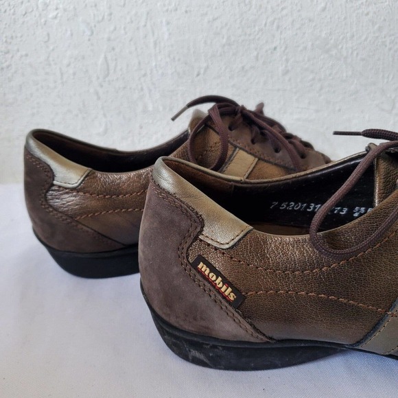Mephisto Womens Size 8 US Mobils Brown Leather Run Off Air Jet System Sneakers - Picture 4 of 12